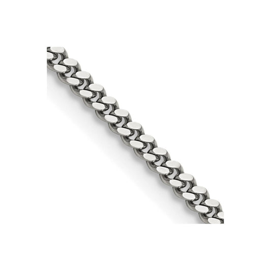 Stainless Steel Polished 3mm 16in Curb Chain