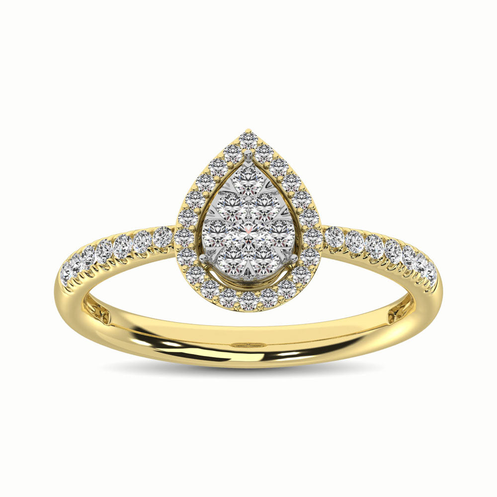 14K Yellow Gold 2/5 Ct.Tw. Diamond Fashion Ring