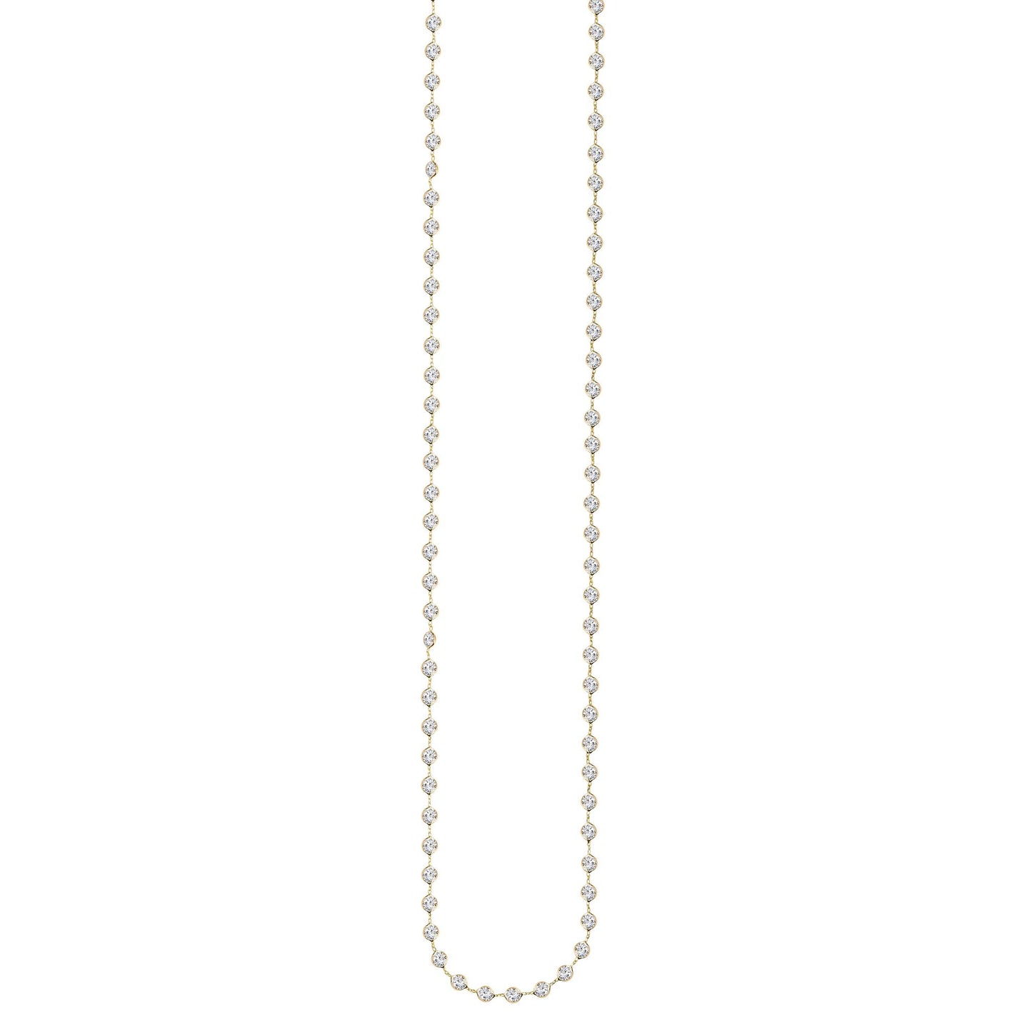 14K Gold CZ by the Yard Necklace