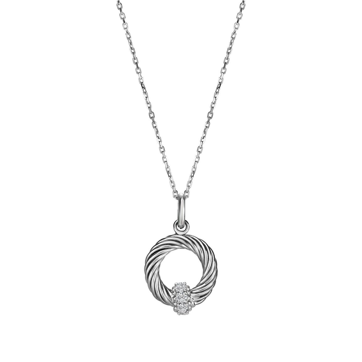Sterling Silver Italian Cable Necklace