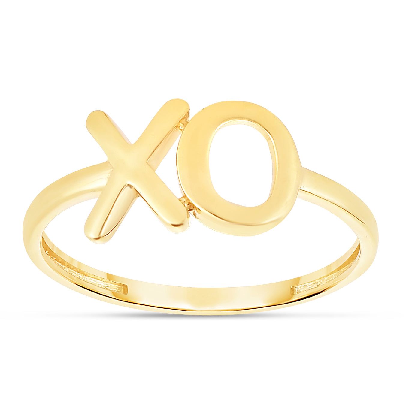 14K Gold XO" Ring"