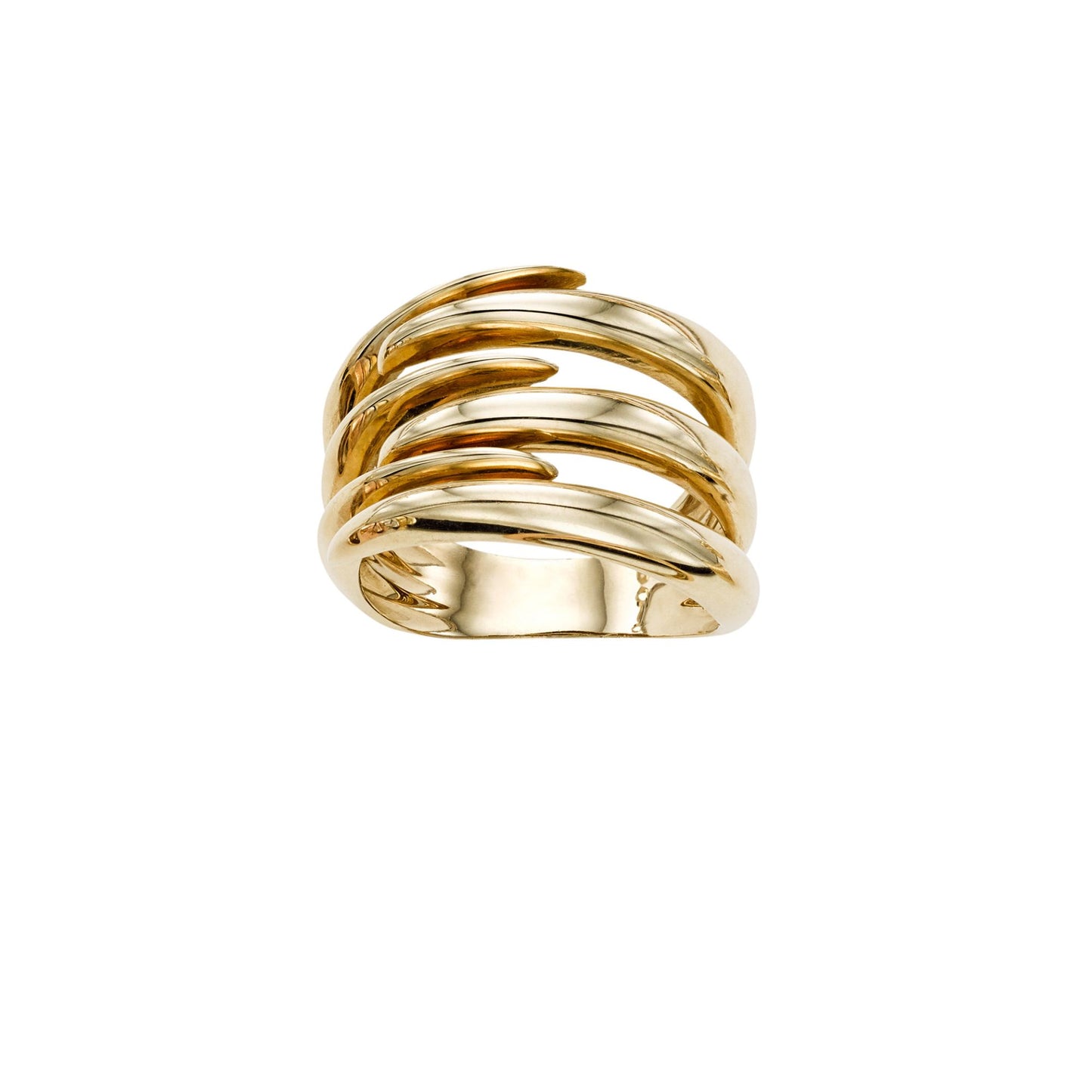 14K Gold Interlocking Ring