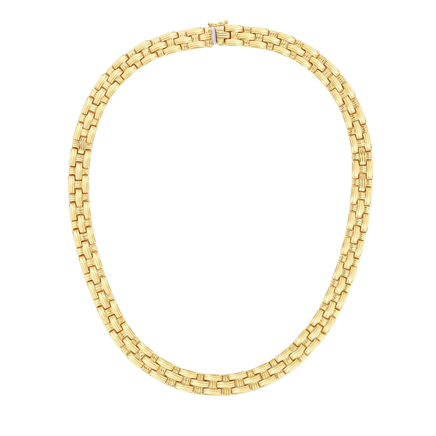 14K Gold Basketweave Necklace