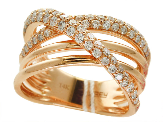 EFFY 14K ROSE GOLD DIAMOND RING