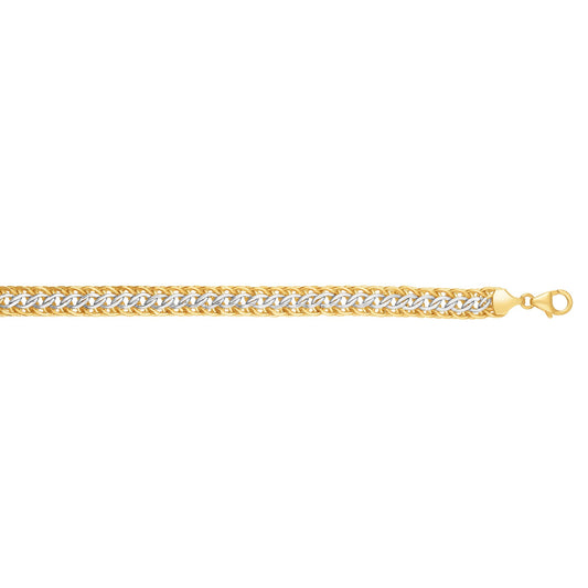 14K Two-tone Gold Reversible Bracelet