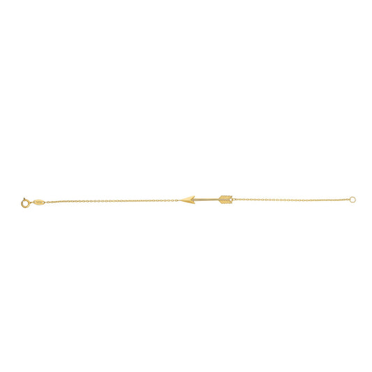 10K Gold Arrow Bracelet