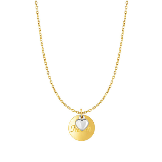 10K Gold Mom" Necklace"